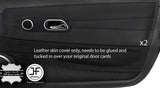 BLACK STITCH 2X DOOR CARD TRIM LEATHER COVERS FOR CHRYSLER CROSSFIRE 2003-2008