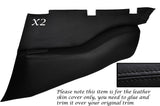 BLACK STITCH 2X REAR DOOR CARD TRIM SKIN COVERS FITS PORSCHE 911 964 993 89-97