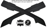 BLACK STITCH 2X CENTER CONSOLE SIDE TRIM LEATHER COVERS FITS CAMARO 2010-2015