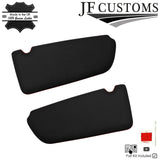 RED CROSS STITCH LEATHER 2X SUN VISOR COVERS FOR MERCEDES VITO VIANO 14-21