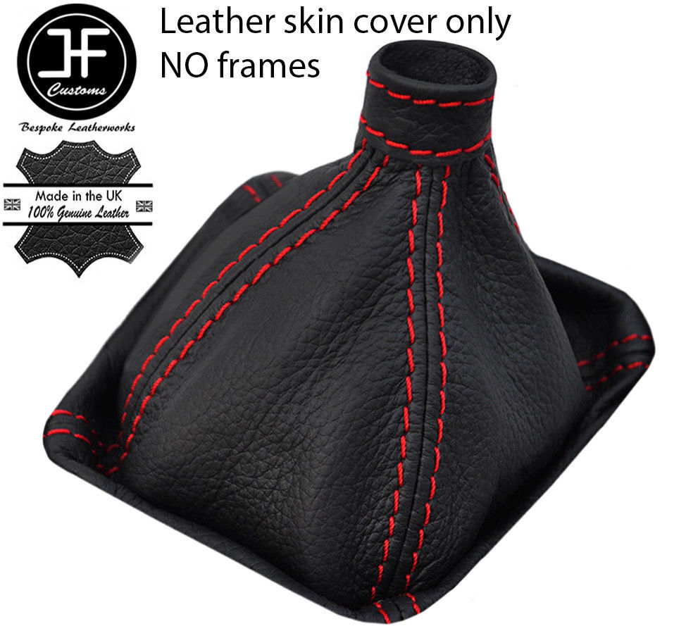 RED STITCHING MANUAL LEATHER GEAR GAITOR FOR KIA CEE'D CEED 2006-2009 CUSTOM NEW