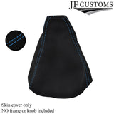 BLUE STITCH FITS HONDA CIVIC FK2 S TYPE S MK8 2006 - 2012 GEAR GAITER SUEDE