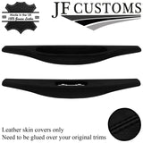 BLACK STITCH ITALIAN LEATHER 2X DOOR SILL TRIM COVERS FOR PORSCHE 911 997 05-12