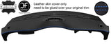 BLUE STITCH TOP DASH REAL LEATHER COVER FOR BMW MINI R50 R52 R53 04-06 FACELIFT