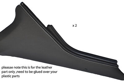 white stitch FITS RANGE ROVER P38 94-02 2X CENTRE CONSOLE PANEL COVERS ONLY
