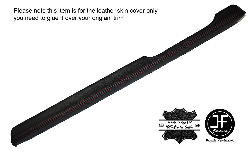 RED STITCHING LOWER DASH PAD LEATHER COVER FITS FORD MUSTANG 1967-1968