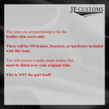 WHITE STITCH CENTER CONSOLE ARMREST LID LEATHER SKIN COVER FITS HUMMER H2 03-07