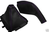 FITS MAZDA MX-5 MIATA GEAR HANDBRAKE GAITERS NEW PURPLE ST CUSTOM NEW MADE IN UK