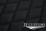 D BLUE DIAMOND STITCH VINYL 4X TAILORED FLOOR CARPETS FOR BMW MINI F56 13-21 JF1