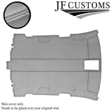 WHITE STITCH  L GREY SUEDE ROOF HEADLINER COVER FOR AUDI A3 8P 04-12 5 DOOR