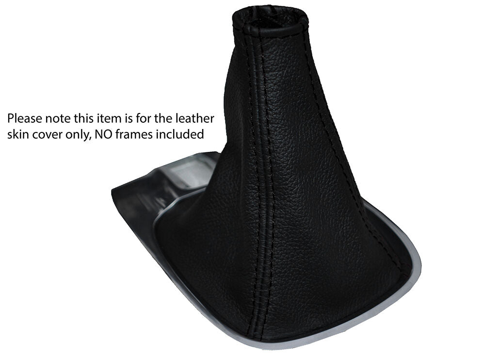 BLACK STITCHING LEATHER MANUAL GEAR GAITER FITS VAUXHALL OPEL MERIVA 2011-2015