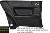 YELLOW STITCH 2X REAR DOOR CARD PANEL SKIN COVERS FITS VW SCIROCCO MK2 81-92
