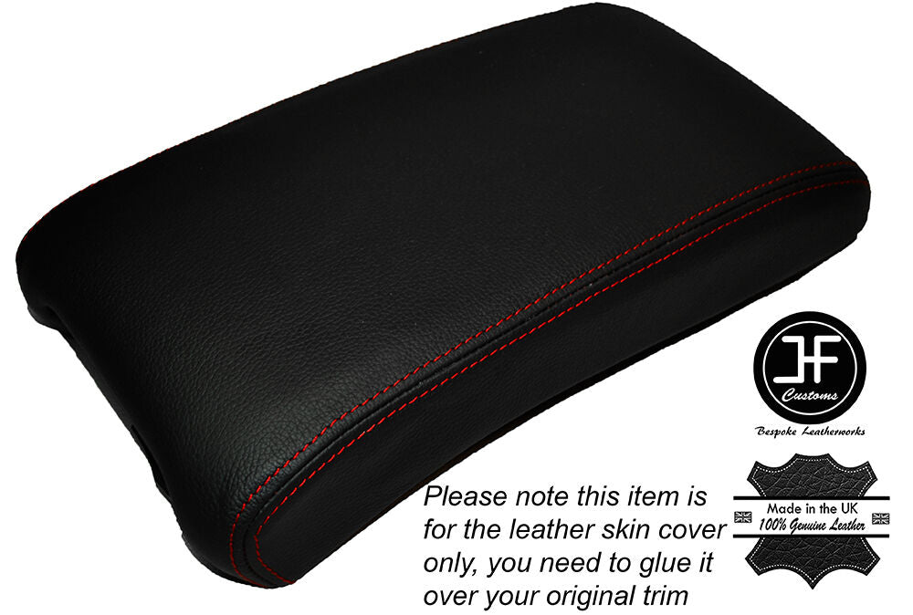 RED STITCHING ARMREST LID LEATHER  SKIN COVER FITS CHEVROLET MALIBU 2008-2012
