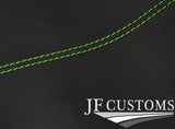 GREEN STITCH D GREY SUEDE SUN ROOF HEADLINER COVER FOR BMW MINI R50 R53 01-06