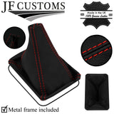 RED STITCH LEATHER GEAR +METAL FRAME FITS TOYOTA CELICA MK1 A20 35 1970?1977