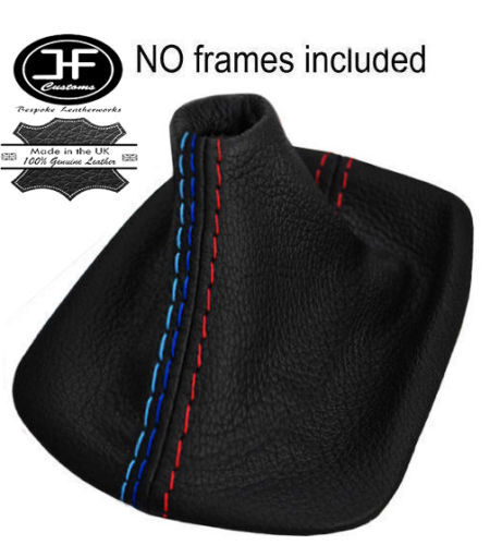 RED & TRI STITCH LEATHER MANUAL GEAR GAITER FITS BMW 5 SERIES E60 E61 03-10