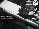 WHITE REAL LEATHER GEAR GAITER & ARMREST COVER FITS MAZDA RX8 2003-2012