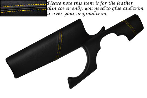YELLOW STITCH DASH TRIM SKIN LEATHER COVERS FITS BMW MINI COOPER S R56 R57 07-13