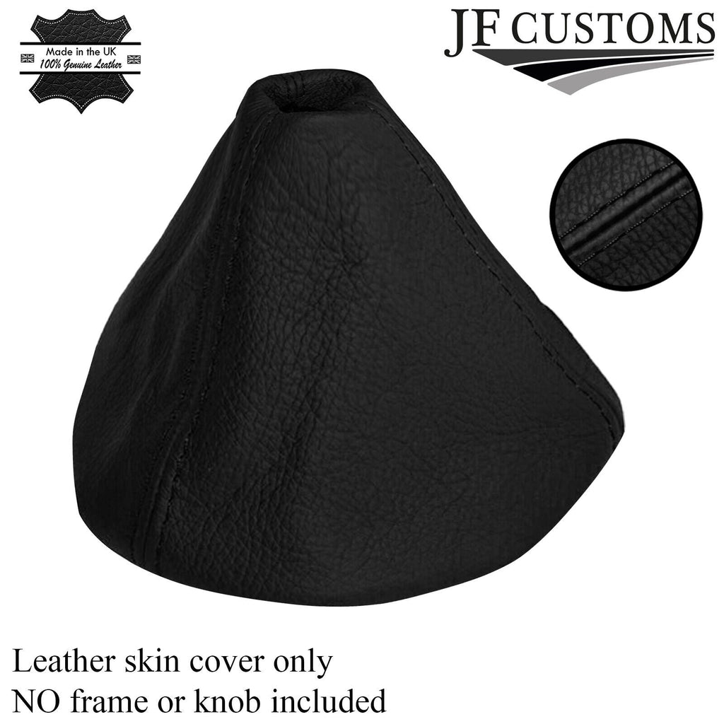 FITS FIAT 500 GEAR GAITER  REAL LEATHER  07+ BLACK STITCH CUSTOM NEW MADE IN UK