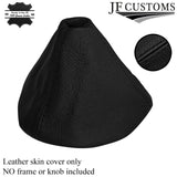 FITS FIAT 500 GEAR GAITER  REAL LEATHER  07+ BLACK STITCH CUSTOM NEW MADE IN UK