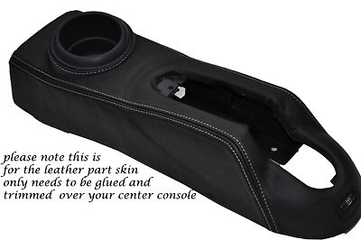 WHITE STITCH FITS BMW MINI ONE COOPER S R50 R53 01-06 CENTRE CONSOLE COVER