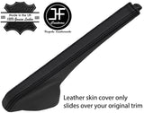 BLACK STITCH TOP GRAIN LEATHER HANDBRAKE GAITER COVER FITS SAAB 900 CLASSIC