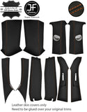 ORANGE STITCH 2X A,B,C,D PILLAR KIT LEATHER COVERS FOR VW T5 TRANSPORTER