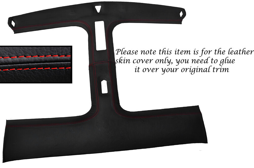RED STITCH T BAR TARGA TOP LEATHER SKIN COVER FITS NISSAN 300ZX Z32 90-96
