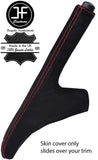 RED STITCHING REAL SUEDE HANDBRAKE GAITER FOR FORD FIESTA MK6 MK7 2002-2008