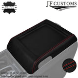 RED STITCH CENTER CONSOLE ARMREST LID LEATHER SKIN COVER FITS HUMMER H2 03-07