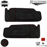 D RED STITCH LEATHER & SUEDE TOP RECOVERY KIT COVERS FOR VW T5 TRANSPORTER