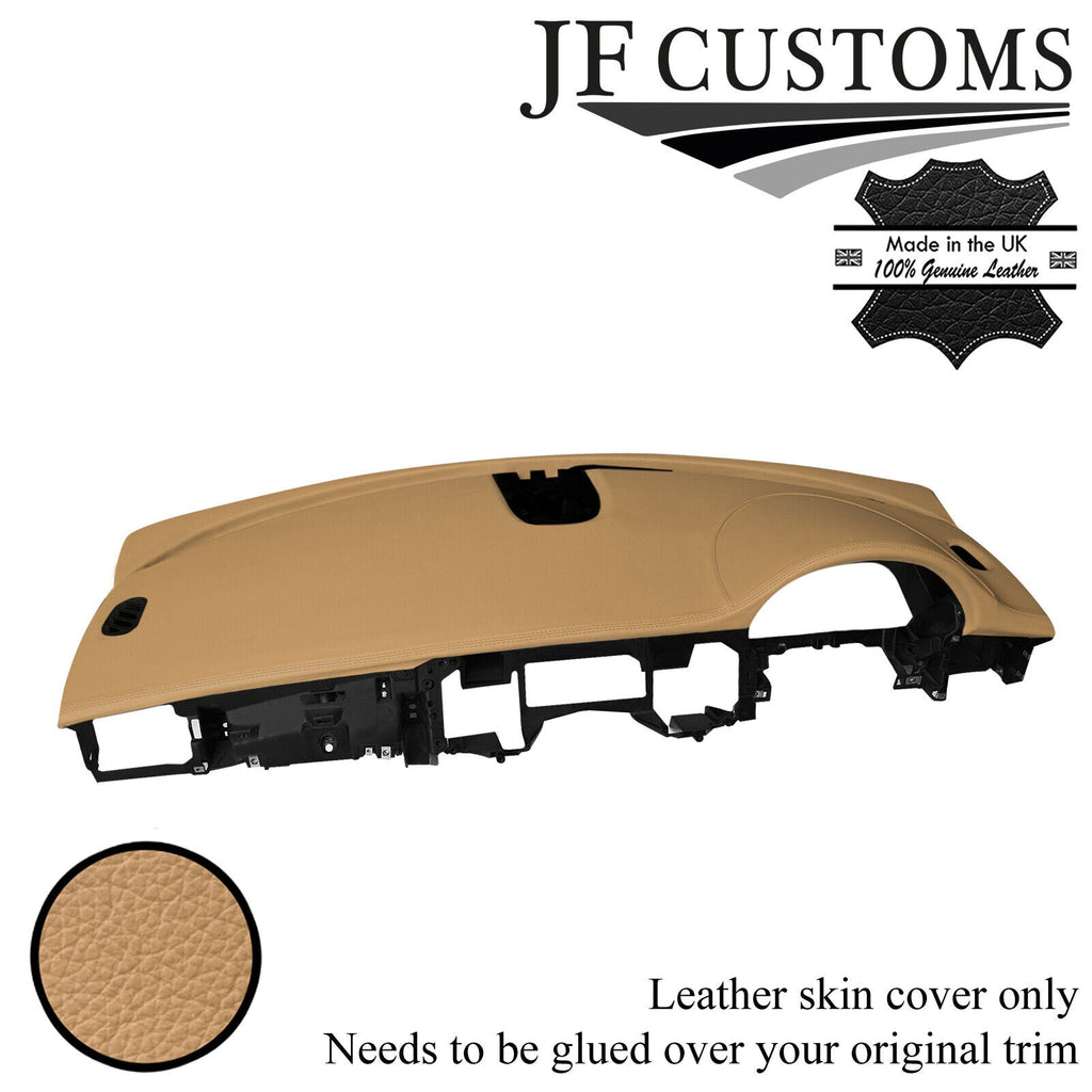 CREAM ITALIAN LEATHER TOP DASHBOARD COVER FOR JAGUAR XF X250 MK1 08-11