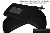 BLACK STITCH FITS HONDA CRX DEL SOL 1992-1997 2X SUN VISORS LEATHER COVERS ONLY