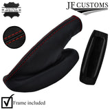 D RED STITCH LEATHER GAITER SET+FRAME+CONSOLE TUNNEL COVERS FOR VAUXHALL VX220