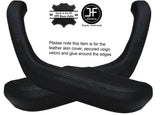 BLACK STITCH 2X FRONT DOOR HANDLE ARMREST COVERS FITS BMW 5 SERIES E28 81-87