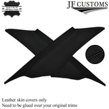 BLACK STITCH LEATHER  PILLAR KIT COVERS FOR BMW E60 E61 03-11 CUSTOM NEW