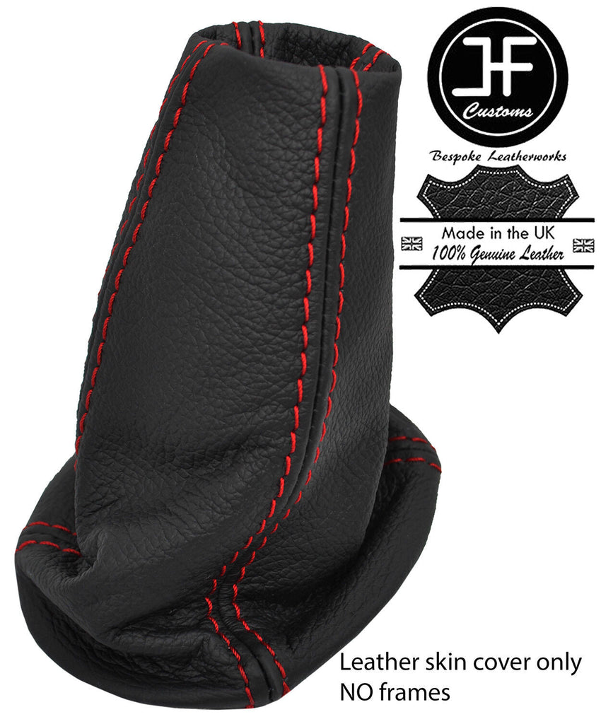RED STITCH TOP GRAIN REAL LEATHER GEAR GAITER FOR LOTUS ELISE EXIGE S2 04-06