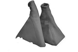 D GREY FITS ASTRA H MK5 2005-2009  GEAR & HANDBRAKE GAITER REAL LEATHER