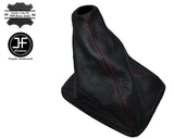 RED STITCH LEATHER MANUAL LEATHER GEAR GAITER FITS ROVER 200 25 1996-2002