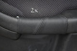 FITS SUBARU LEGACY 00-04 LEATHER 2XDOOR HANDLE COVERS black CUSTOM NEW