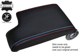 TRI STITCHING CARBON FIBER VINYL ARMREST COVER FITS BMW 3 SERIES E46  1999-2005