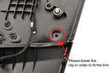 BLACK & BLACK LEATHER 2X FRONT DOOR ARMREST COVERS FOR BMW MINI COOPER F55 14-17