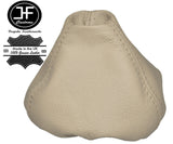 FITS FIAT 500 2007 TO 2015 GEAR STICK GAITOR GAITER IVORY REAL LEATHER