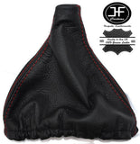 RED STITCH MANUAL LEATHER GEAR GAITER FITS PORSCHE 944 924 1982-1989 CUSTOM NEW