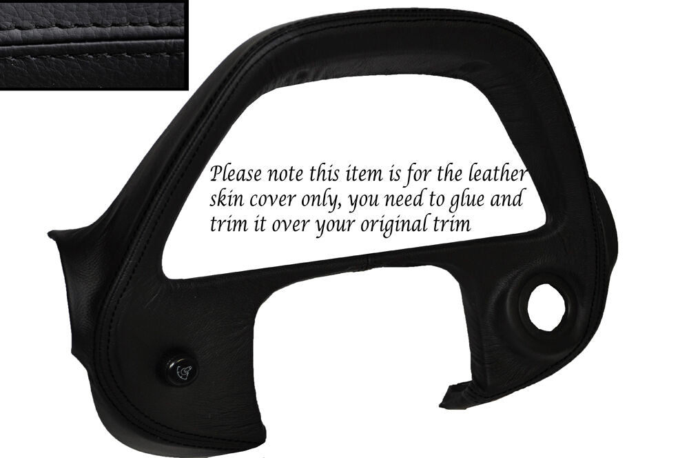BLACK STITCH SPEEDO SURROUND TRIM LEATHER COVER FITS LEXUS IS200 ALTEZZA 98-05