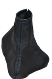 BLUE STITCH FITS VAUXHALL OPEL CORSA C 2000-2006 GEAR GATOR GAITER CUSTOM NEW