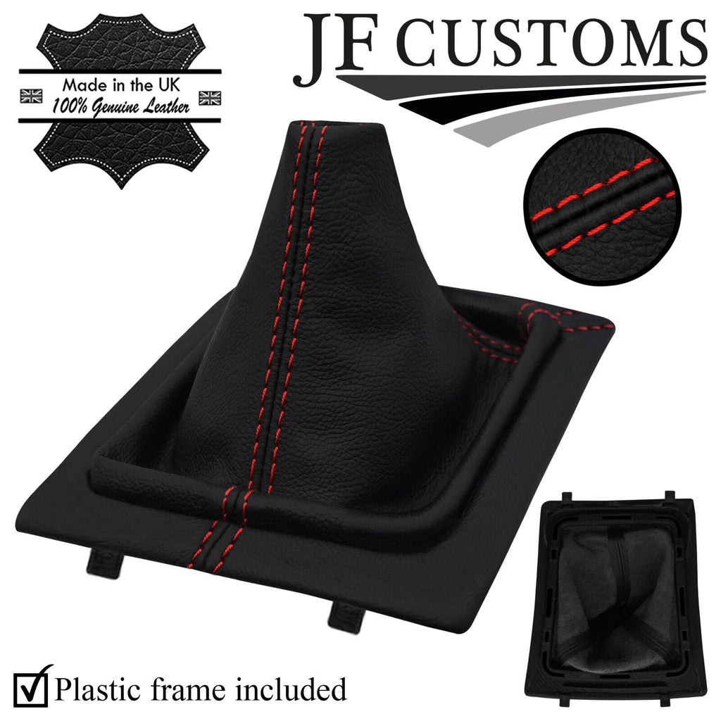 RED STITCH LEATHER GEAR + SURROUND COVER + FRAME FITS CADILLAC CTS V 04-07