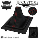 RED STITCH LEATHER GEAR + SURROUND COVER + FRAME FITS CADILLAC CTS V 04-07