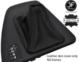 BLACK & BLACK TOP GRAIN LEATHER AUTOMATIC GEAR GAITER FOR BMW 3 E90 E91 E92 E93