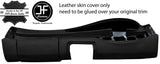 BLACK REAL LEATHER OVAL DASH DASHBOARD COVER FOR PORSCHE 944 968 86-95 STYLE 2